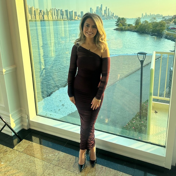 SEROYA dress merlot size XS - Picture 3 of 3